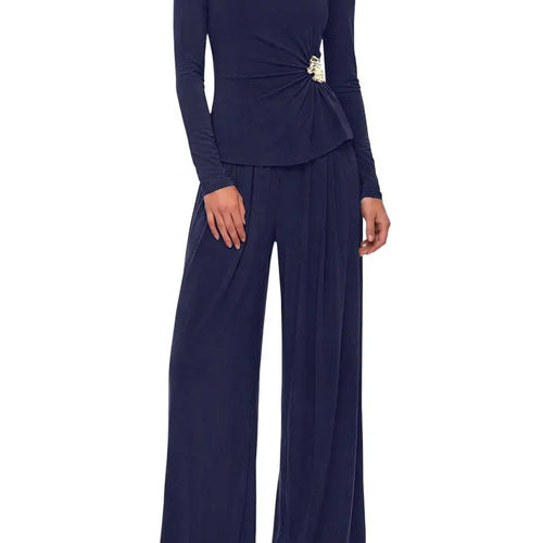 BTFBM Womens Casual Lounge Sets 2-Piece Outfit Crew Neck Long Sleeve Tops Wide Leg Pants Loose Fit Airport Vacation Fall Fashion 2026